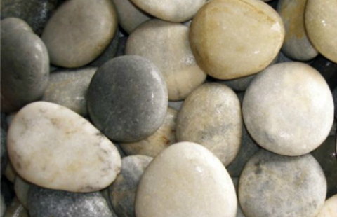 River Pebbles 0 701-White-Silver Flat